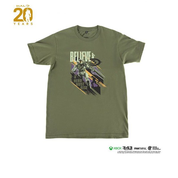 Halo 最後一戰 : 瑞曲之戰 20週年T恤/綠